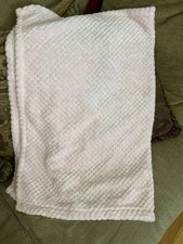 Peluche vintage bébé fille rose "Adirondack" COUVERTURE jetée taille 30" x 40" excellent état