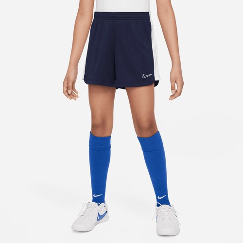 Nike Academy 23 Shorts Grils Medium Blue Elastic Waist Flat Front Active SRT364 - Picture 10 of 12