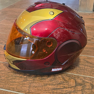 HJC IS 17 Marvel Iron Man Full Face Motorcycle Helmet Size Medium M Rare Visor