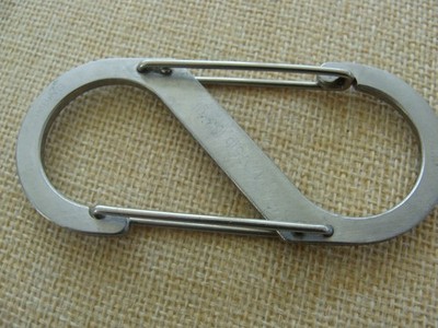 NITE IZE S-Biner #4 - 75lbs (33kg) Double Gated Silvertone Carabiner Clip 3-1/2''