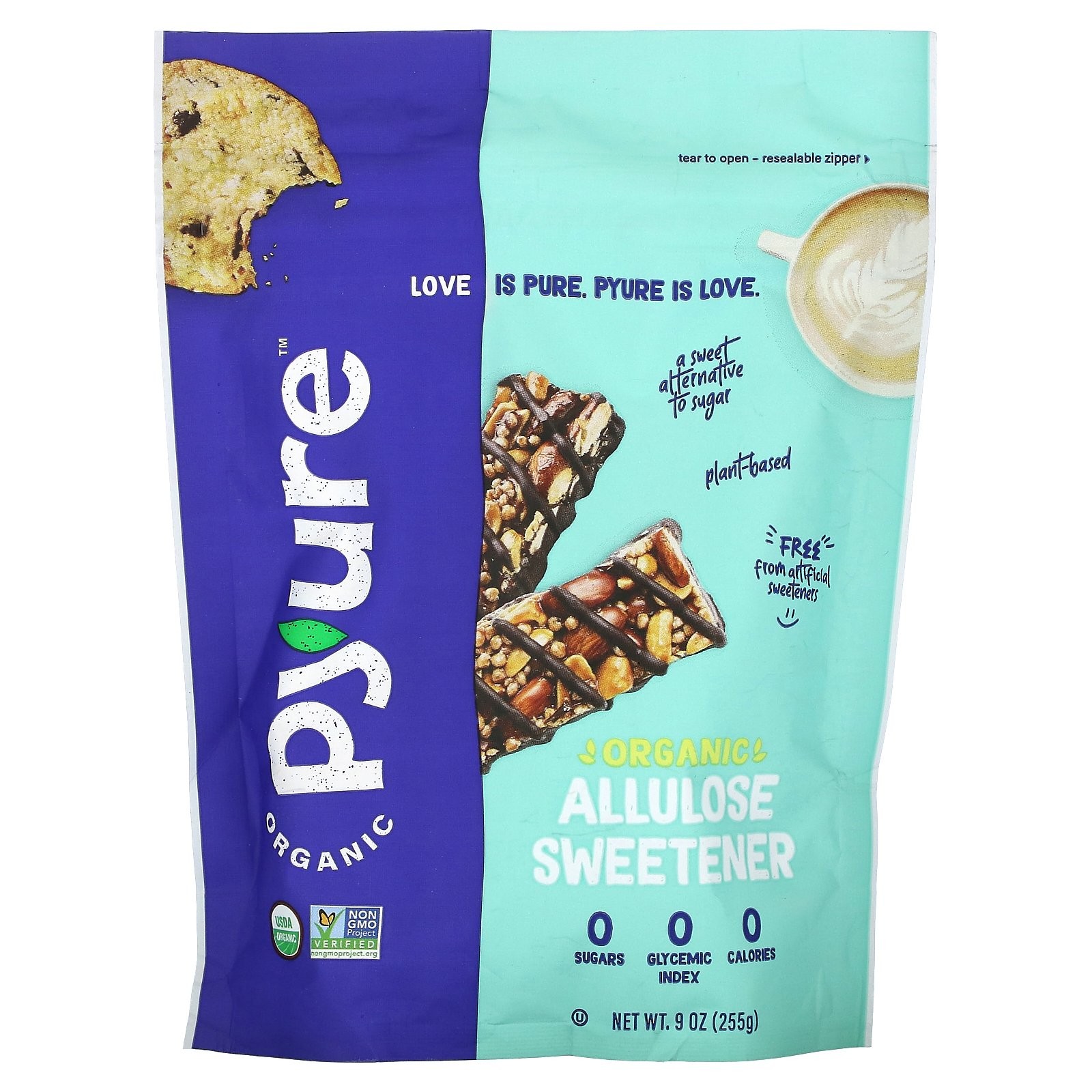 Органический подсластитель аллулоза 9 унций 255 г 3190₽