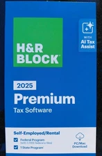 H&R Block Tax Software Premium 2025 PC/Mac [Key Card]
