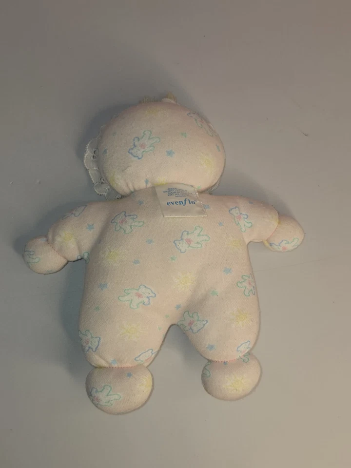 Evenflo My First Baby Muñeca 1st Peluche Suave Osos Rosa Amarillo Rubio Hilo Cabello 8" Foto 4 de 4