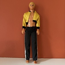 Mattel Barbie Ken Doll 1983 Head 1968 Body Blonde Molded Hair Blue Eyes 12  C173