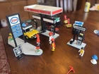 Vintage Playmobil Esso Gas Station Set, 1970s/80s, Plus Assorted Parts
