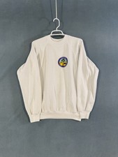 Vintage 90  s Operation Desert Storm White Crewneck Sweatshirt Large Made In USA