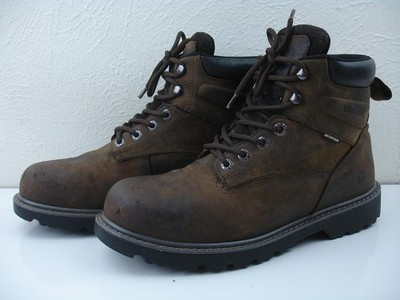Men's 10.5 M Wolverine Floorhand Waterproof 6'' Steel Toe Work Boots Brown W10633