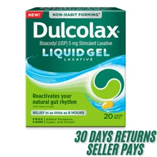 Dulcolax Stimulant Laxative Liquid Gels, Predictable & Effective... 