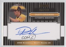 2008 Razor Signature Series Black /199 Dusty Coleman #165 Auto 0af