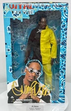 Snoop Dogg - Vital Toys - 12" Figure - In Box 2002 - Black Yellow Suit SNOOPAFLY