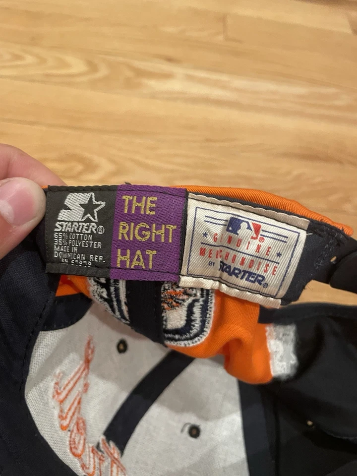 Gorra SnapBack Vintage Años 90 MLB Starter Detroit Tigers Foto 3 de 4