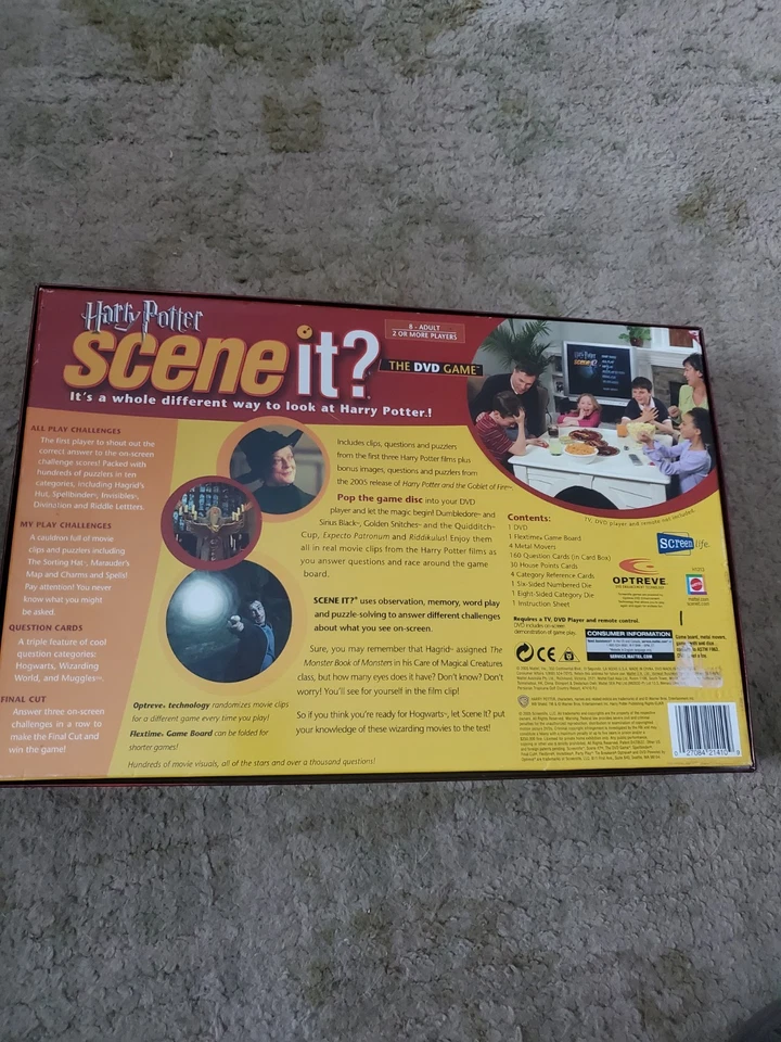 HARRY POTTER Scene it? The DVD Game w/ Movie Clips (Complete | CIB) Mattel, 2005 - Image 2 of 3