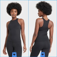 Medium - Womens Everyday Soft Racerback Tank Top - All In Motion - Black