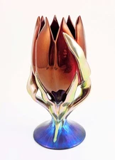 Zsolnay Iridescent Art Nouveau Tulip Decorative