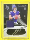 2024 Immaculate JJ McCarthy Eye Black Silver Ink Rookie MINT Auto EYE-JJM 11/99