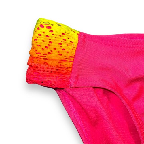 Wonder Nation Girls Swimsuit Two Piece Tankini Tie Dye Crochet Large 10 12 - Picture 9 of 12