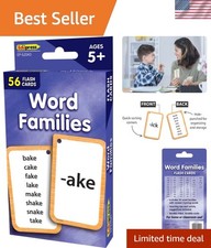 56 Double-Sided Word Families Flash Cards for Enhancing Kids' Language Skills