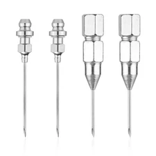 4pcs Grease Gun Needle Nozzle Grease Needle Grease Fittings Tool Detachable G...