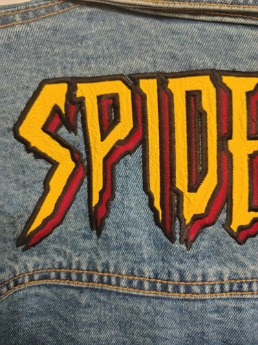 Y2K Spiderman Denim Jacket Vintage 2002 Size XL Marvel Comics image 7