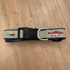 Up Country Dog Collar, Fly Fishing, Adjustable, Made In USA XL