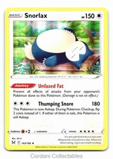 Snorlax 143/196 - Lost Origin - Holo Rare - Pokemon Card