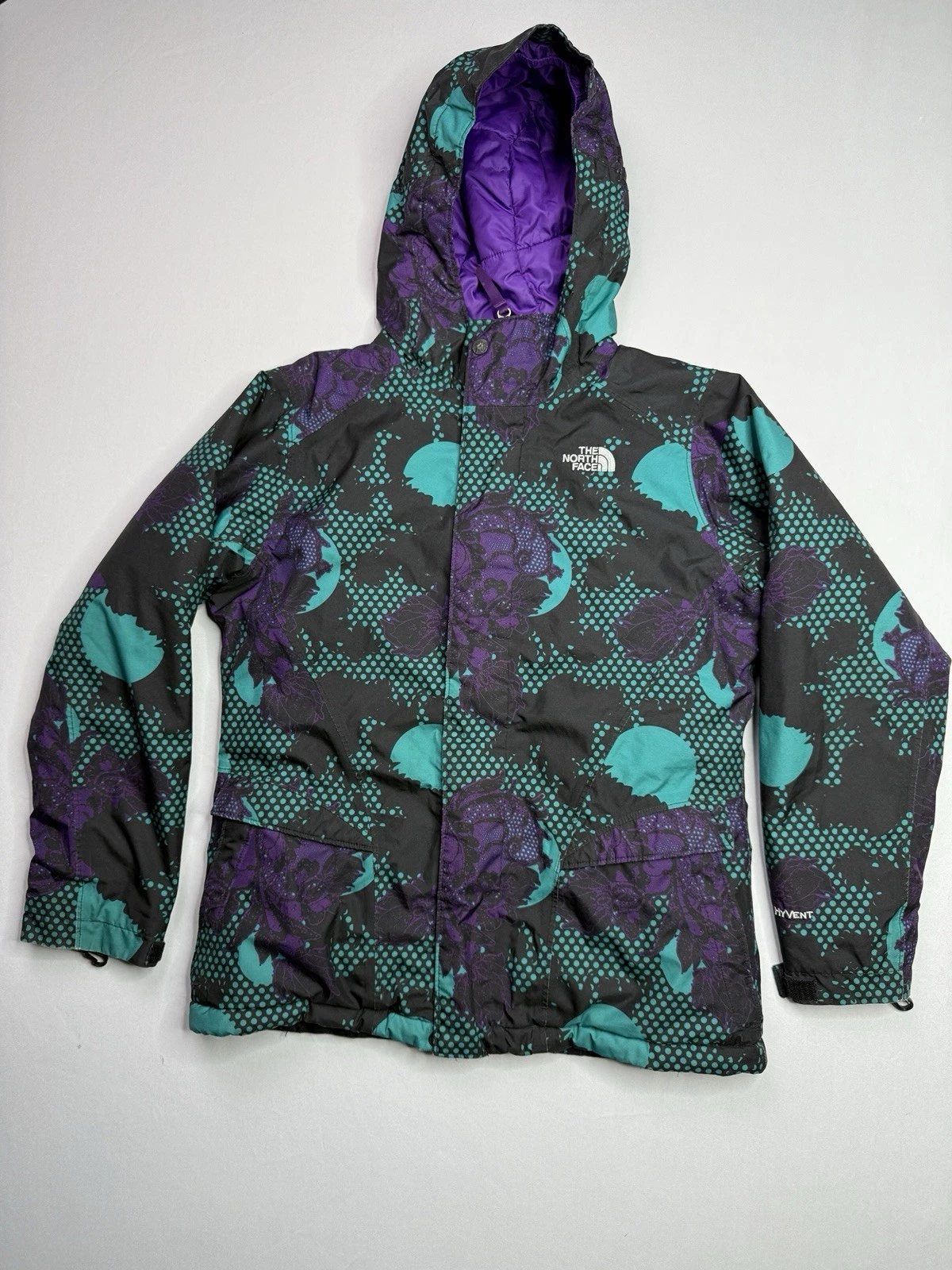 The North Face Hyvent Insulated Waterproof Hooded Winter Snow Puffer Jacket, Kid