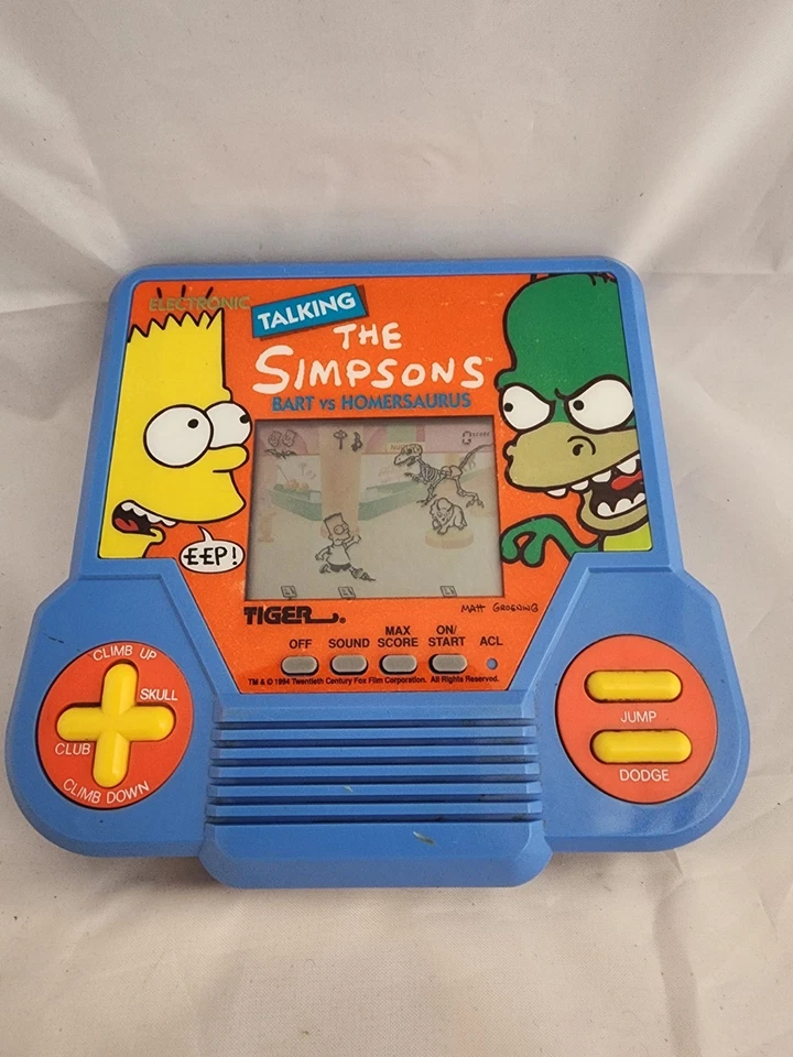 Tiger Electronics Talking The Simpsons Bart vs Homersaurus Working Missing Cover - Image 3 of 4