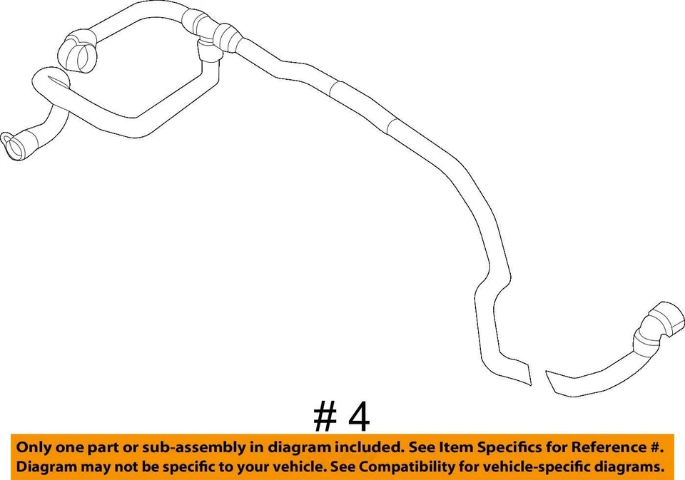 Manguera de refrigerante radiador delantero BMW X3M X4M F97 F98 2020-2024 OEM Foto 4 de 4