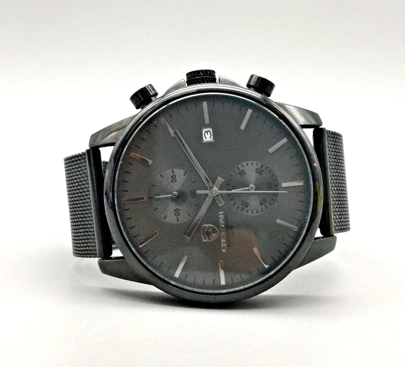 NEW in Box Cheetah Chronograph Men's Watch Model CH-1604 Black Band 43mm NIB