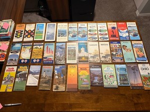 Vintage US State Road Maps & Travel Brochures Mixed Lot
