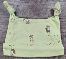 Baby Boy Nwot Gymboree 3-6 Month Green Cozy Critter Beanie Cap Hat