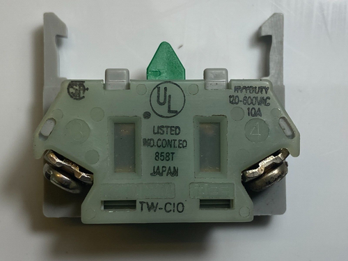 Contact Block IDEC TW-CIO 858T 600-Volt 10-Amp (Normally Open) NEW OLD STOCK