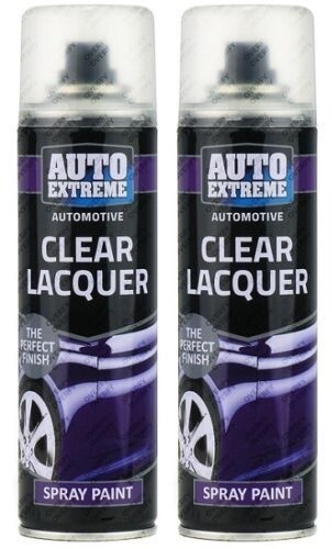4 x CLEAR LACQUER Aerosol Spray Cans Cars & Vans Auto Spray Paint 250ml