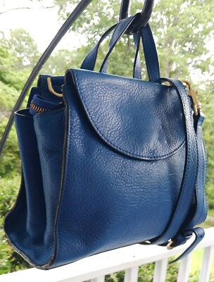 Kate spade Saturday バッグ Kate Spade Saturday Small Cobalt Blue Leather Satchel/Crossbody | eBay