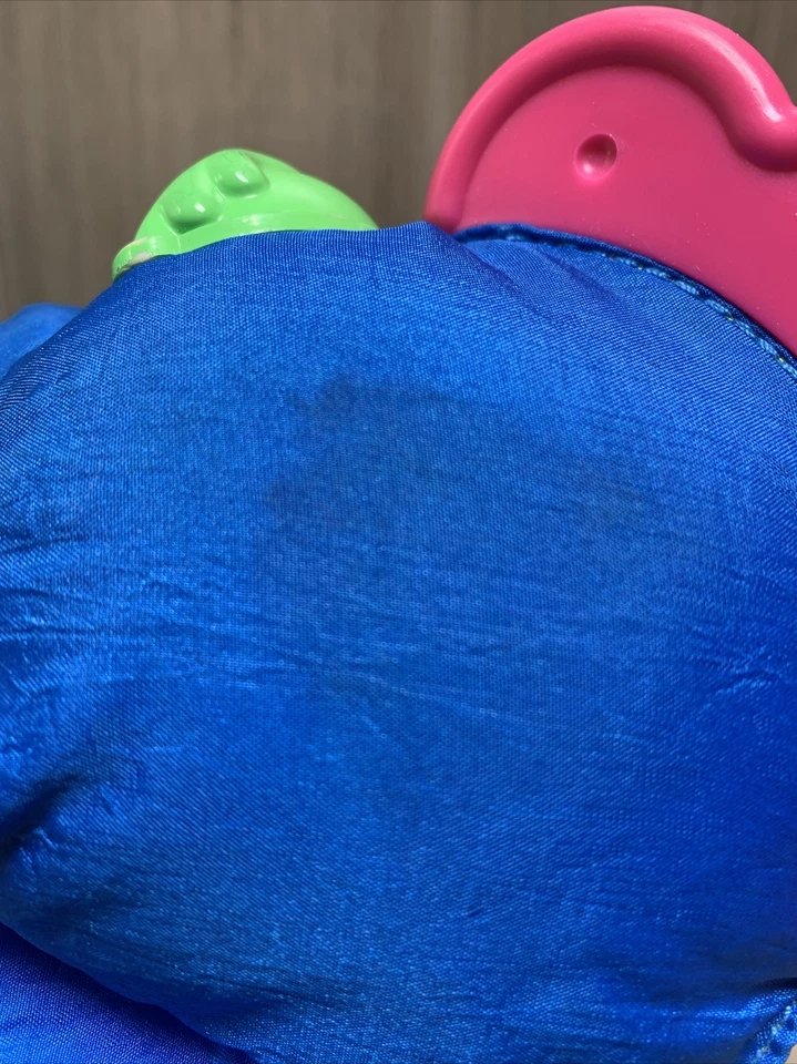 FISHER PRICE BEBÉ DINOSAURIO DINOSAURIO SONAJERO MORDEDOR NYLON 8" PUFFALUMP 1991... LOTE Foto 4 de 4