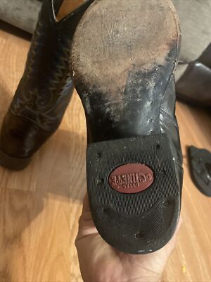 El Jinete Exotic Black Leather , Embroidered Western Cowboy  display picture 1