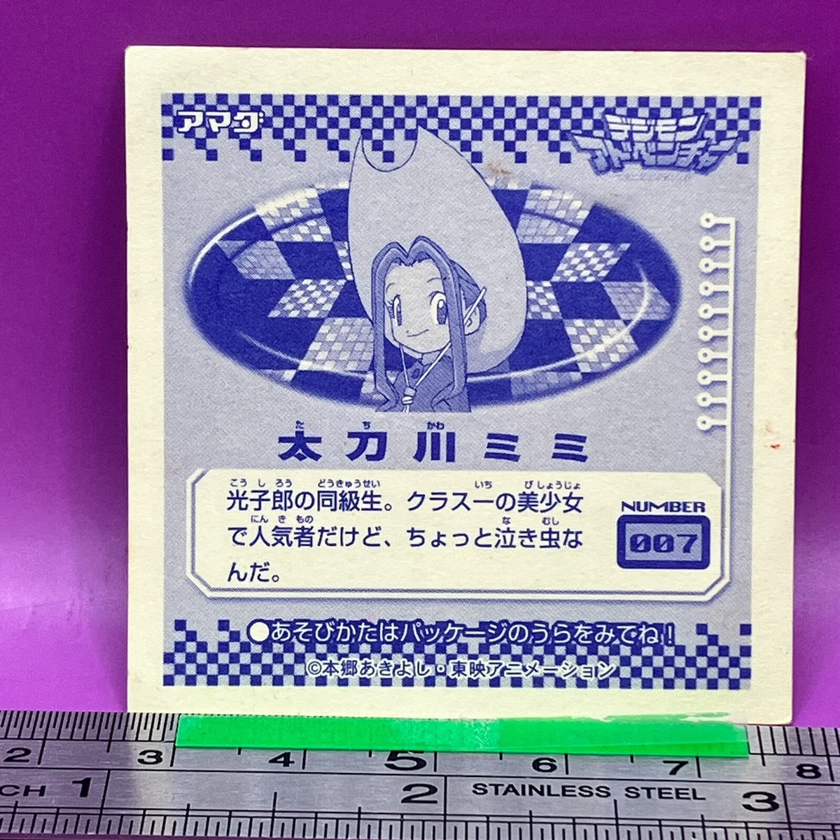 Mimi Tachikawa 007 Digimon Adventure Seal Sticker AMADA TCG