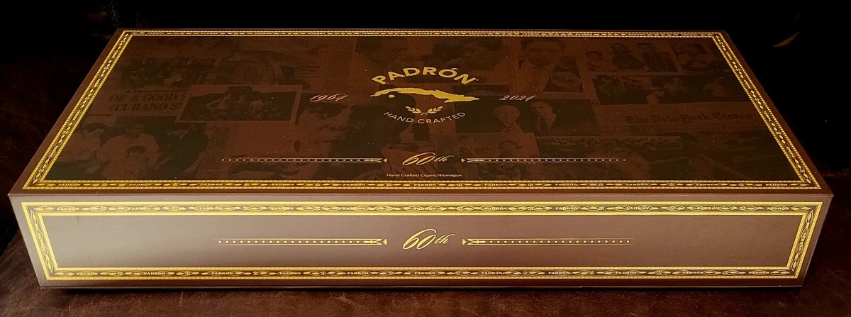PADRON 60th Anniversary EMPTY Cigar / Humidor Box Complete 19.75