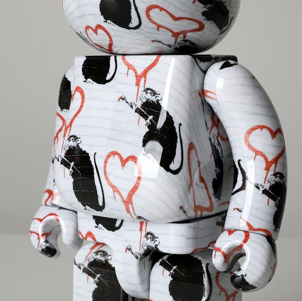 Medicom Toy BE@RBRICK Bearbrick 400% + 100% LOVE RAT Medicom Toy BE@RBRICK Bearbrick 400% + 100% LOVE RAT