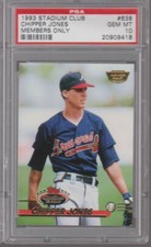 1993 TOPPS STADIUM CLUB MEMBERS ONLY ROOKIE CARD #638 CHIPPER JONES PSA 10 GEM