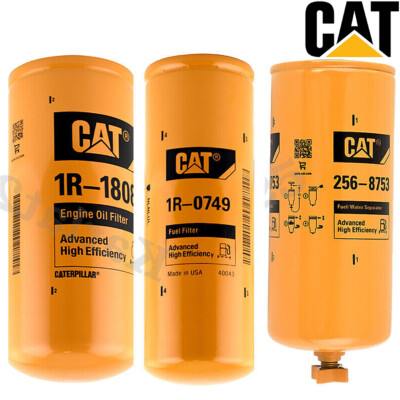 3 Pack CAT Engine Oil Filter&Fuel Filter&Fuel/Water Separator Kits for 3406 C10