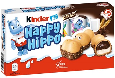 Ferrero Happy Hippo Cacao - 5 Stück - Schokolade Schokoriegel - 103,5 Gramm