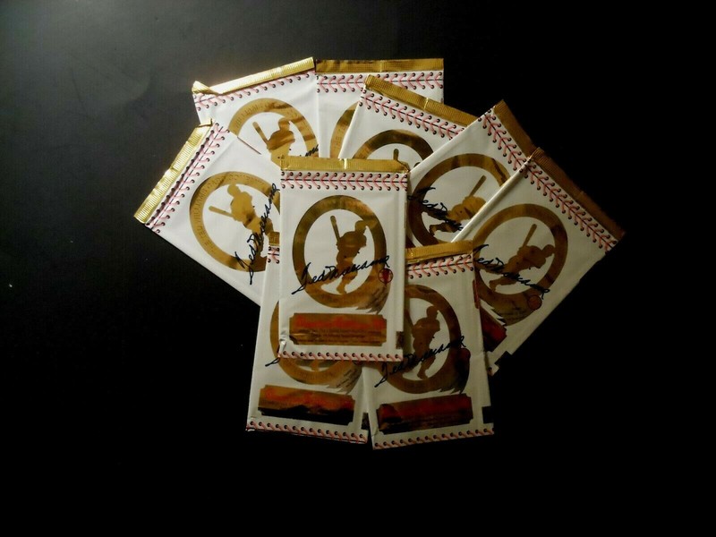 (9) 1993 TED WILLIAMS BASEBALL CARD FOIL WRAPPERS empty no cards cut off bottom