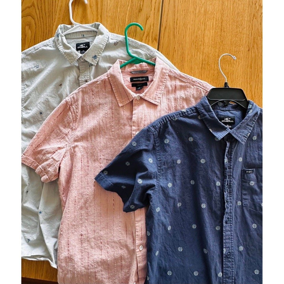 Men’s Shirt O’Neill Tame Button Down Shirt Fog Medium eBay