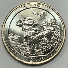 2016- S   Shawnee National Park ATB Quarter Dollar Coin