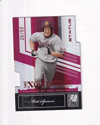 2007 DONRUSS ELITE EXTRA EDITION MATT SPENCER STATUS 26/50