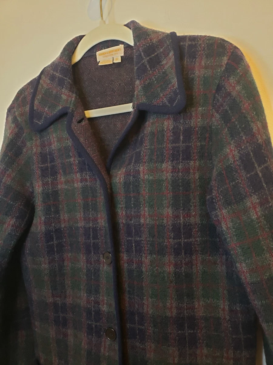 Vintage 60's-70's Brooks Brothers Wool Tartan Plaid Jacket Men's Size S