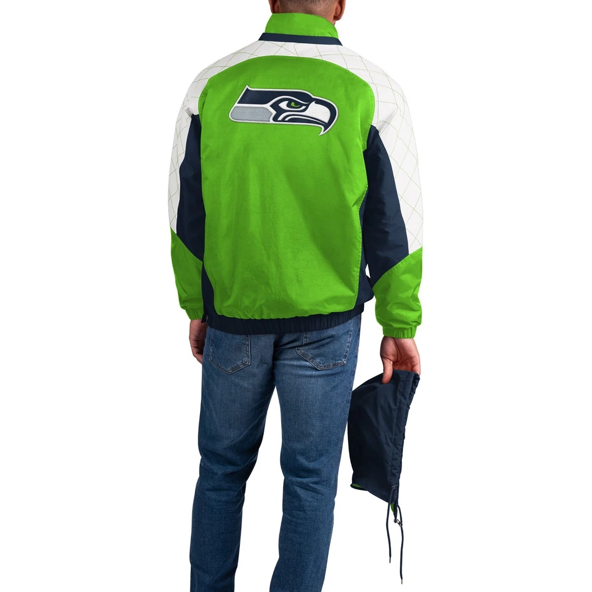 Seattle Seahawks Men s Starter Body Check Pullover Jacket Reg
