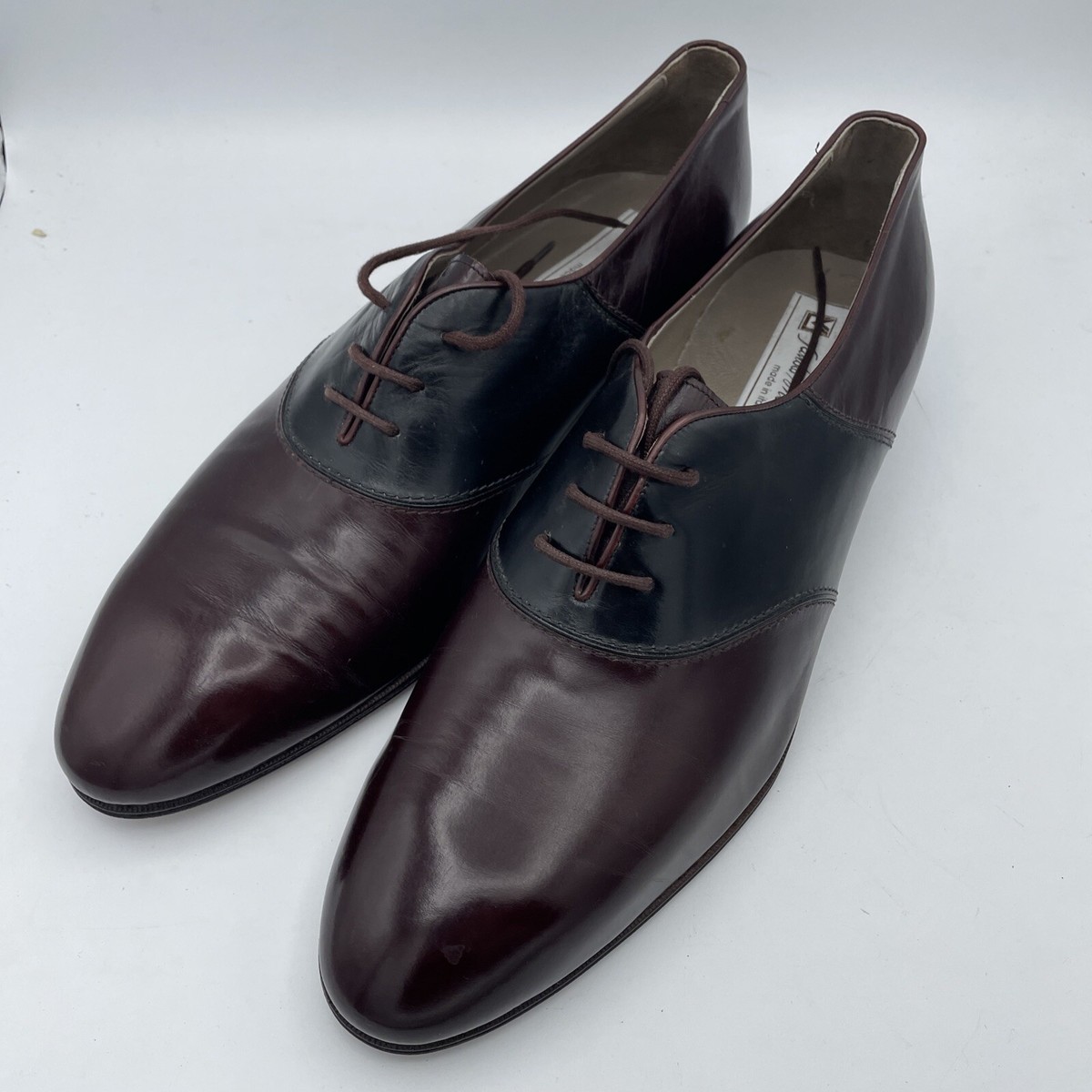 Sandro Moscoloni Plain Toe 3 Eyelet Oxford Mens Shoes Size  display picture 1