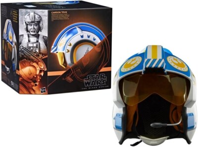 Hasbro F9180 Star Wars The Black Series Carson Teva elektronischer Premium Helm